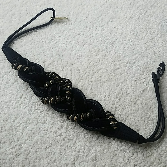 Black braided belt - Picture 1 of 4